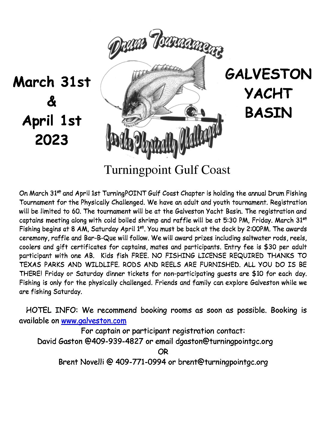 TurningPOINT Drum Fishing Tournament Texas Regional Para Sports