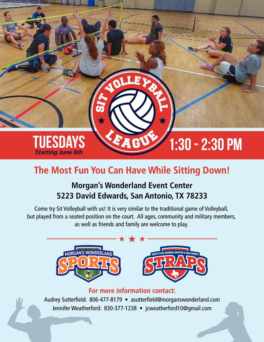 STRAPS Summer Sit Volleyball League Texas Regional Para Sports