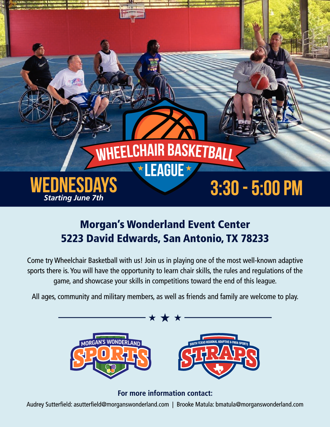 STRAPS Summer Wheelchair Basketball League Texas Regional Para Sports